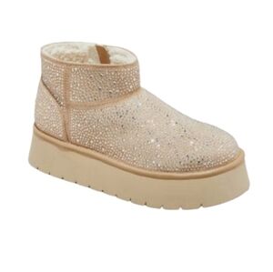 STUDDED ANKLE PLATFORM BOOTIES SZ 10 NWT